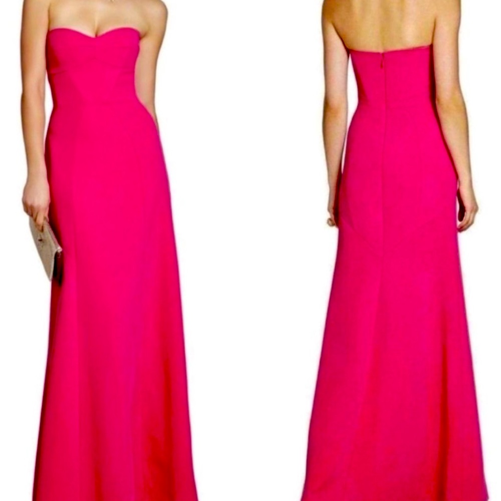 BCBG PINK Strapless Formal Gown ~ New